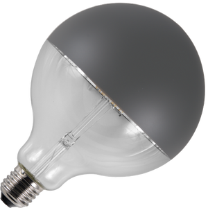 Schiefer LF023825842 - E27 Filamentled Globe Top-Mirror G125 230V 470Lm 6.5W 925 AC Grey Dim LED Bulbs Schiefer - The Lamp Company