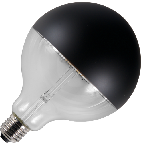 Schiefer LF023825852 E27 Filamentled Globe Top Mirror G125 230V 470Lm 6.5W 925 AC Black Dim G125L6.5ES 92DCB