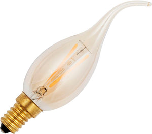 Schiefer LF023859515 - E14 Filamentled Tip Candle C35x120mm 230V 100Lm 1.5W 922 AC Gold Dim LED Bulbs Schiefer - The Lamp Company