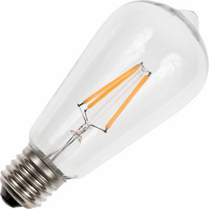 Schiefer LF023860302 - E27 Filamentled Rustika ST58x130mm 230V 320Lm 4W 925 AC Clear Dim LED Bulbs Schiefer - The Lamp Company