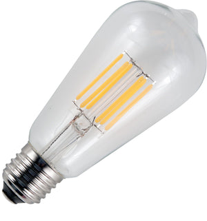 Schiefer LF023860502 - E27 Filamentled Rustika ST58x130mm 230V 470Lm 5.5W 925 AC Clear Dim LED Bulbs Schiefer - The Lamp Company