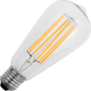Schiefer LF023860609 - E27 Filamentled Rustika ST64x143mm 230V 470Lm 6.5W 922 AC Clear Dim LED Bulbs Schiefer - The Lamp Company