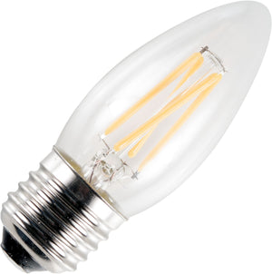 Schiefer LF023861302 - E27 Filamentled Candle C35x100mm 230V 320Lm 4W 925 AC Clear Dim LED Bulbs Schiefer - The Lamp Company