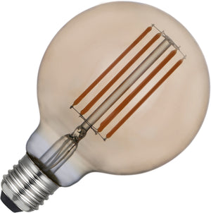 Schiefer LF023881605 - E27 Filamentled Globe G95x135mm 230V 400Lm 5.5W 920 AC Gold Dim LED Bulbs Schiefer - The Lamp Company