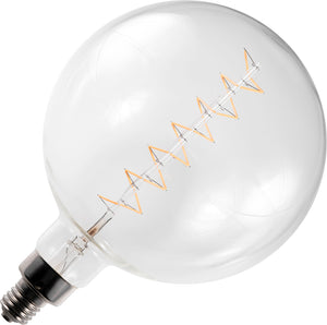 Schiefer LF023899102 - E40 Filamentled BIG Globe Spiral G300x420 230V 970Lm 10W 925 Clear Dim LED Bulbs Schiefer - The Lamp Company