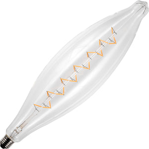 Schiefer LF023899702 - E27 Filamentled BIG Spiral ST120x440mm 230V 470Lm 6W 925 AC Clear Dim LED Bulbs Schiefer - The Lamp Company