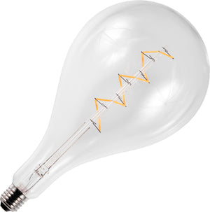 Schiefer LF023899902 - E27 Filamentled BIG GLS Spiral A165x300mm 230V 470Lm 6W 925 Clear Dim LED Bulbs Schiefer - The Lamp Company