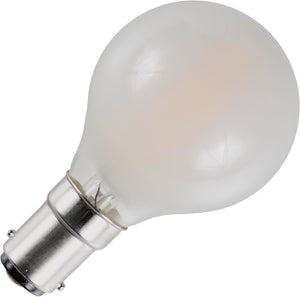 Schiefer LF024030301 - Ba15d Filamentled Ball G45x75mm 230V 320Lm 4W 925 AC Frosted Dim LED Bulbs Schiefer - The Lamp Company