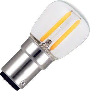 Schiefer LV024026502 - Ba15d Filamentled Pygmy P26x56mm 230V 140Lm 1.5W 925 AC Clear Non-Dim LED Bulbs Schiefer - The Lamp Company