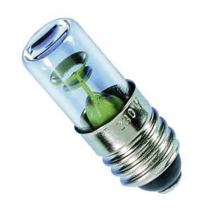 NET28.220-G - 220v E10 T10x28mm Green Miniature Other - The Lamp Company