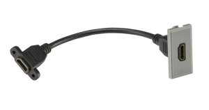 Knightsbridge NETHDMIGY Modular HDMI Outlet - Grey - Knightsbridge - Sparks Warehouse