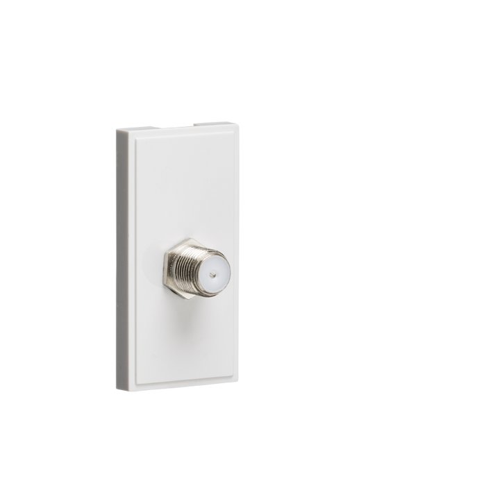 Knightsbridge NETSATWH Modular SAT TV Outlet - White