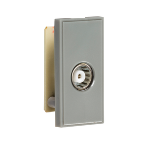 Knightsbridge NETTVGY TV/FM Female Co-Axial Socket Module - Grey - Knightsbridge - Sparks Warehouse