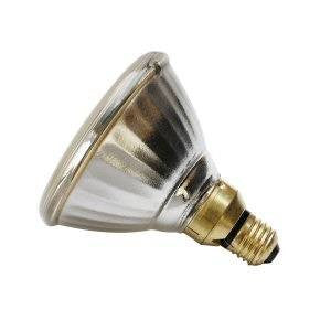 P3880FL-A-GE - 240v 80w E27 Flood Amber Coloured Light Bulbs GE Lighting - The Lamp Company
