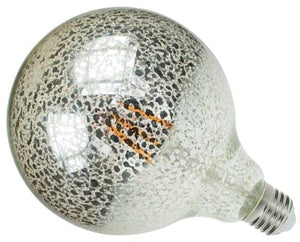 ProLite G125/LEDFIL/6WESCRACKLE - G125 6w Globe Dimmable Crackle Glazed LED Filament Lamp