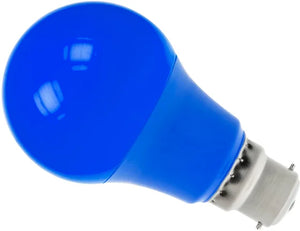 ProLite GLS/LED/6W/BC/BLUE/D - Polycarbonate 6w LED GLS Dimmable Blue - BC