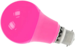 ProLite GLS/LED/6W/BC/PINK/D - Polycarbonate 6w LED GLS Dimmable Pink - BC