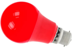 ProLite GLS/LED/6W/BC/RED/D - Polycarbonate 6w LED GLS Dimmable Red - BC