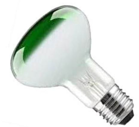 R9575ES-G-CR - Crompton R95 Lamp 240v 75w E27/ES Green