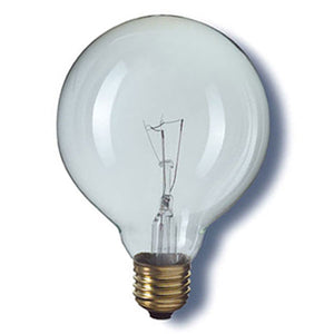 95mm Round 240V 100W E27 Clear Rough Service  Other - The Lamp Company