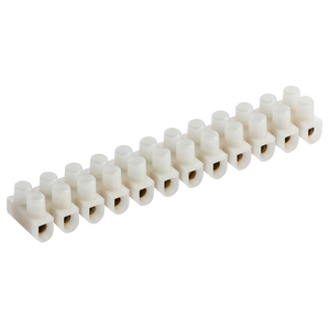 Knightsbridge SC15PA 15A 12-Way Terminal Block (PA66) - Natural Colour - Knightsbridge - Sparks Warehouse