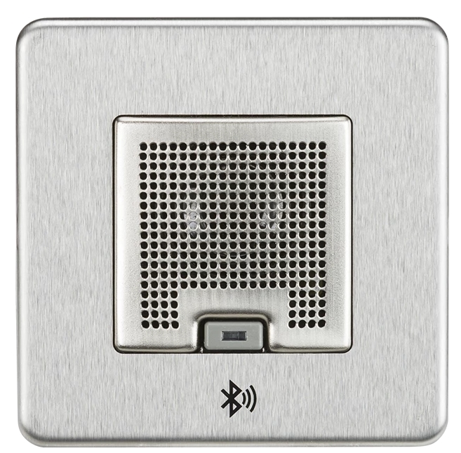 Knightsbridge SFBLUEBC - Screwless 3W Bluetooth Speaker - Brushed Chrome