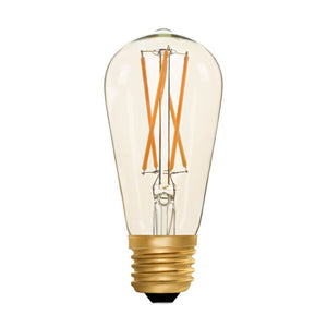 Zico ZIKD044/2W22E27A - Squirrel Cage ST64 Amber 2w E27 2000k LED Filament Squirrel Cage Zico - The Lamp Company
