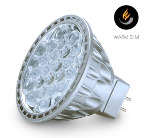 06619 - Soraa -  7.5W 25 Degree MR16 GU5.3 LED Bulb 410lm Warm Dim 927/918