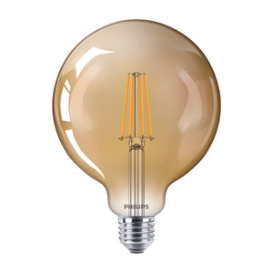 81437600 - CLA LEDBulb D 8-50W G120 E27 822 GOLD Antique Filament Bulbs Philips - The Lamp Company