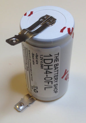 TBS 1DH4-0F/L 1.2v 4.0Ah Ni-Cd Battery Yuasa Emergency Lighting Batteries The Lamp Company - The Lamp Company