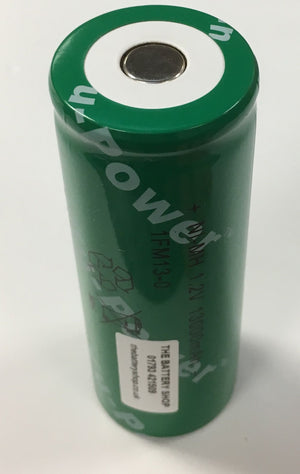 TBS 1FM13-0 Ni-MH Rechargeable Battery 1.2v 13000mAh (13Ah F cell) F Cell Ni-Cd and Ni-Mh Batteries and Battery Packs The Lamp Company - The Lamp Company
