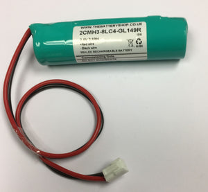 TBS 2CMH3-8LC4-GL149R 2.4v 3.8Ah Ni-Mh Battery (Zumtobel 04923309) C Cell Ni-Cd and Ni-Mh Batteries and Battery Packs The Lamp Company - The Lamp Company