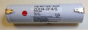 TBS 2DH4-0F4/S 2.4v 4.0Ah Emergency Lighting Battery Pack D Cell Ni-Cd and Ni-Mh Batteries and Battery Packs The Lamp Company - The Lamp Company