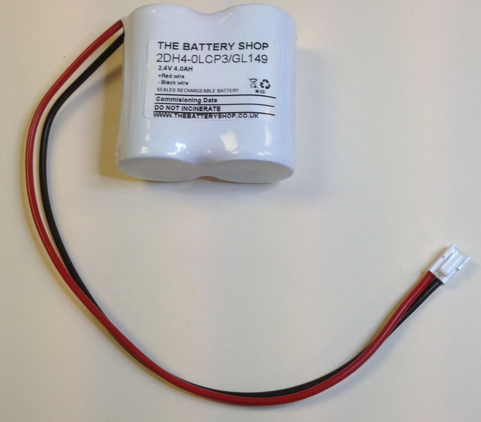 TBS 2DH4-0LCP3-GL149 Battery 2.4v 4.0Ah Ni-Cd