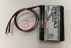 TBS 2FM13-0L3 2.4v 13.0Ah Ni-Mh Battery Pack F Cell Ni-Cd and Ni-Mh Batteries and Battery Packs The Lamp Company - The Lamp Company