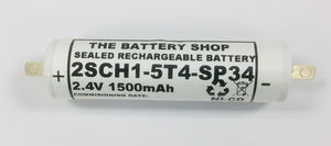 TBS 2SCH1-5T4-SP34 2.4v 1.5Ah Ni-Cd Battery Pack (Tridonic 89899694*) Tridonic Emergency Lighting Batteries The Lamp Company - The Lamp Company