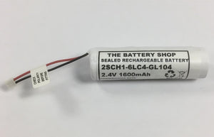 TBS 2SCH1-6LC4-GL104 Ni-Cd Battery Pack 2.4v 1600mAh Sub C Ni-Cd and Ni-Mh Batteries and Battery Packs The Lamp Company - The Lamp Company