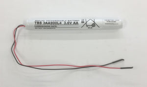 TBS 3AA900L4 3.6v 900 mAh Ni-Cd Battery Pack AA Ni-Cd and Ni-Mh Batteries and Battery Packs The Lamp Company - The Lamp Company