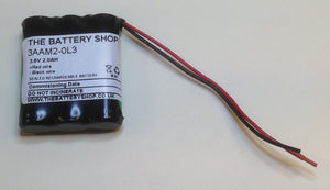 TBS 3AAM2-0L3 3.6v 2000mAh Ni-Mh Battery Pack AA Ni-Cd and Ni-Mh Batteries and Battery Packs The Lamp Company - The Lamp Company
