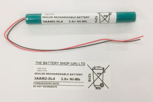 TBS 3AAM2-0L4 3.6v 2.0Ah Ni-Mh Battery Pack AA Ni-Cd and Ni-Mh Batteries and Battery Packs The Lamp Company - The Lamp Company