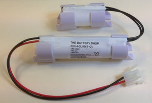 TBS 3DH4-0LA9(1+2)-EC Battery 3.6v 4.0Ah Ni-Cd WITH END CAPS Emergency Lighting Batteries The Lamp Company - The Lamp Company