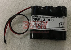 TBS 3FM13-0L3 3.6v 13.0Ah Ni-Mh Battery Pack F Cell Ni-Cd and Ni-Mh Batteries and Battery Packs The Lamp Company - The Lamp Company
