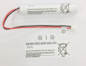 TBS 3SCH1-5LC4-GL149R 3.6v 1.5Ah Ni-Cd Battery Pack Sub C Ni-Cd and Ni-Mh Batteries and Battery Packs The Lamp Company - The Lamp Company