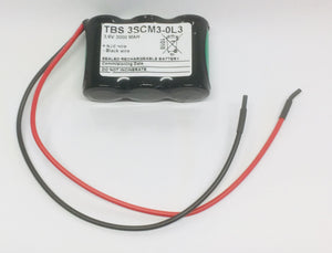 TBS 3SCM3-0L3 Ni-Mh Battery Pack 3.6v 3000mAh Sub C Ni-Cd and Ni-Mh Batteries and Battery Packs The Lamp Company - The Lamp Company