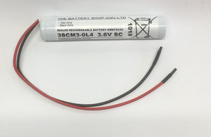 TBS 3SCM3-0L4 Ni-Mh Battery Pack 3.6v 3000mAh Sub C Ni-Cd and Ni-Mh Batteries and Battery Packs The Lamp Company - The Lamp Company