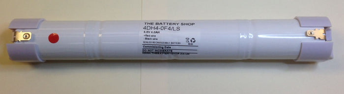 TBS 4DH4-0F4/LS-EC 4.8v 4.0Ah Ni-Cd Battery Pack with END CAPS