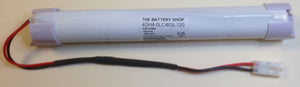 TBS 4DH4-0LC4-GL120-EC Battery 4.8v 4.0Ah Ni-Cd with END CAPS Emergency Lighting Batteries The Lamp Company - The Lamp Company