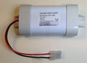 TBS 4DH4-0LC5-FLRB 4.8v 4.0Ah Ni-Cd Battery with END CAPS Emergency Lighting Batteries The Lamp Company - The Lamp Company
