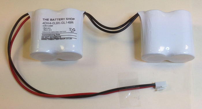 TBS 4DH4-0LC9X-GL149R 4.8v 4.0Ah Emergency Lighting Battery Pack