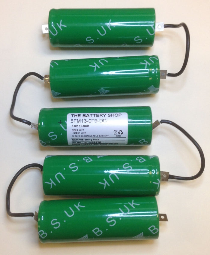 TBS 5FM13-0T9-DC 6.0v 13.0Ah Ni-Mh Battery Pack